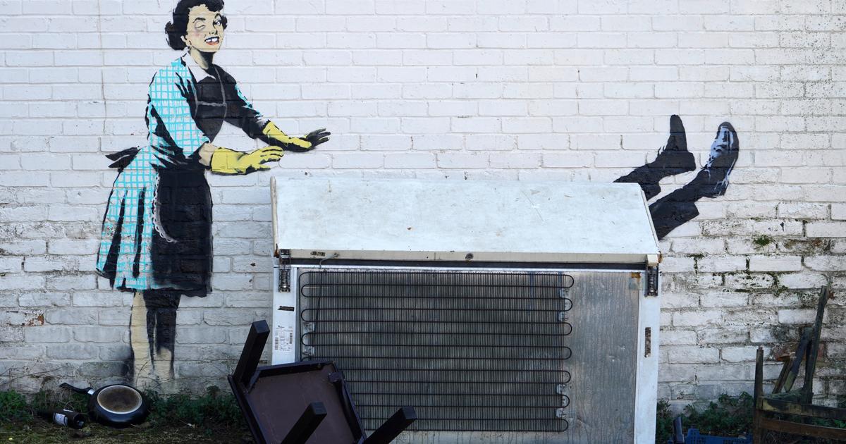 L œuvre de Banksy contre les violences conjugales retrouve ses ordures