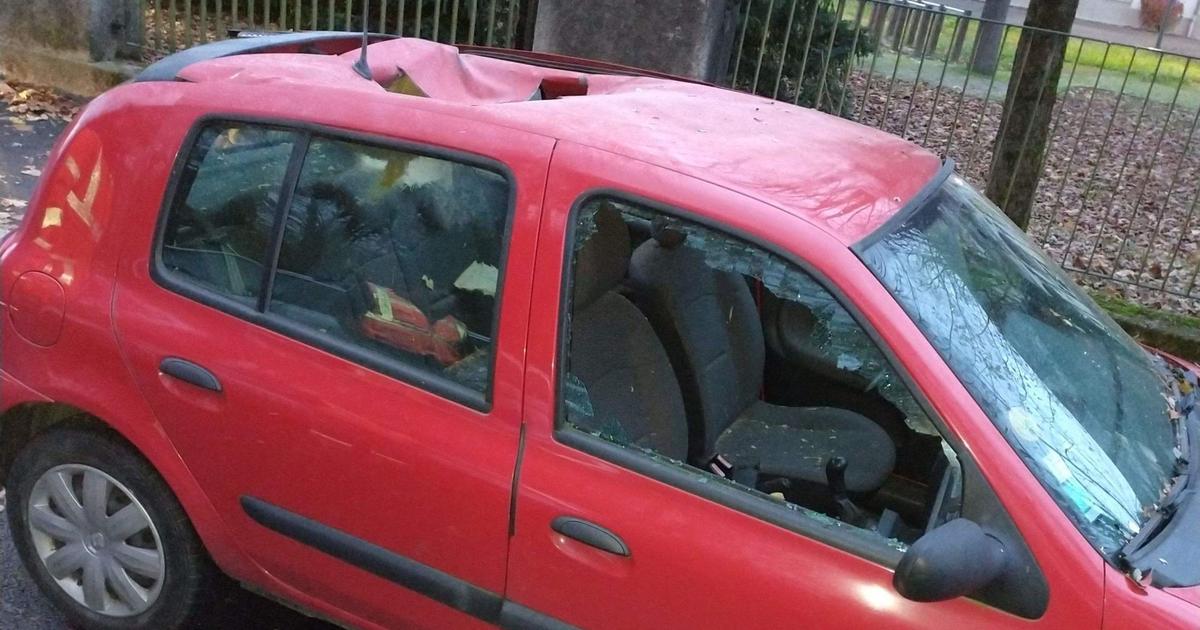 Strasbourg une voiture retrouvée perforée la police et les pompiers