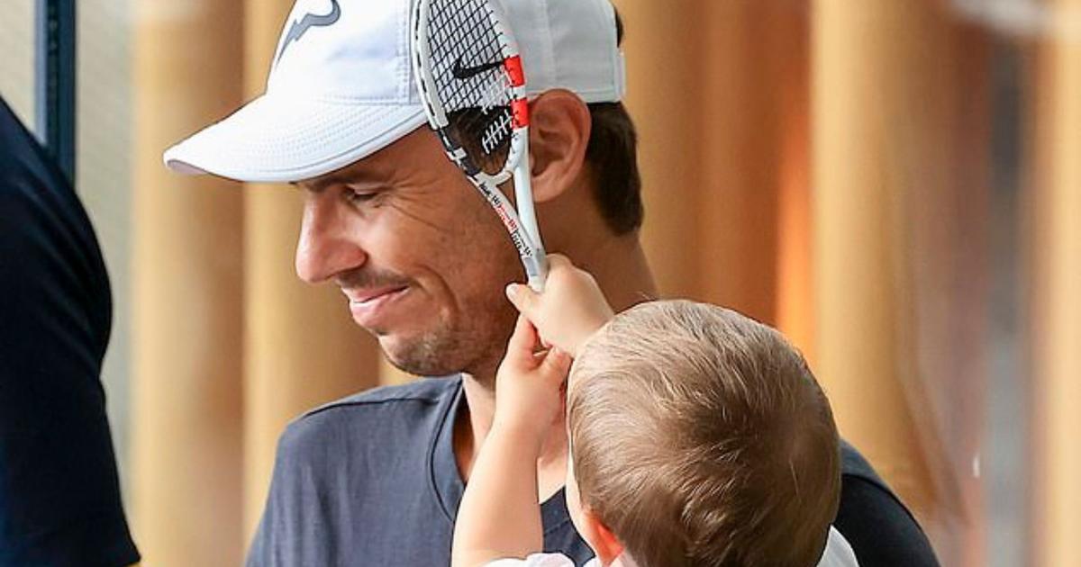 These Photos Of Rafael Nadal With His Son Rafael Junior And His Mini