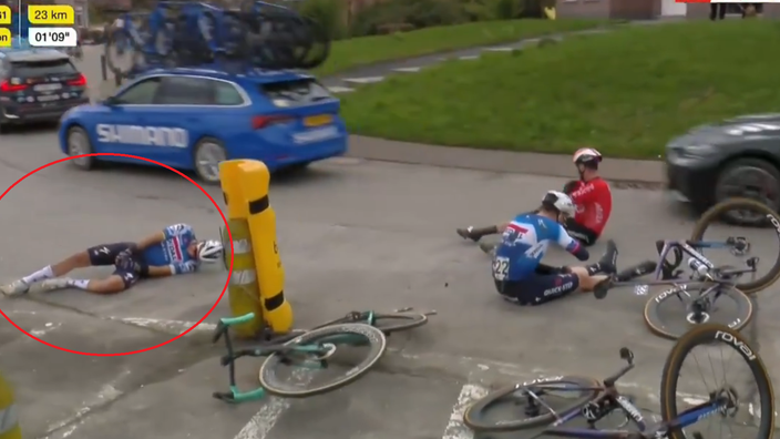 Cyclisme En Vid O La Lourde Chute De Julian Alaphilippe Dans Le