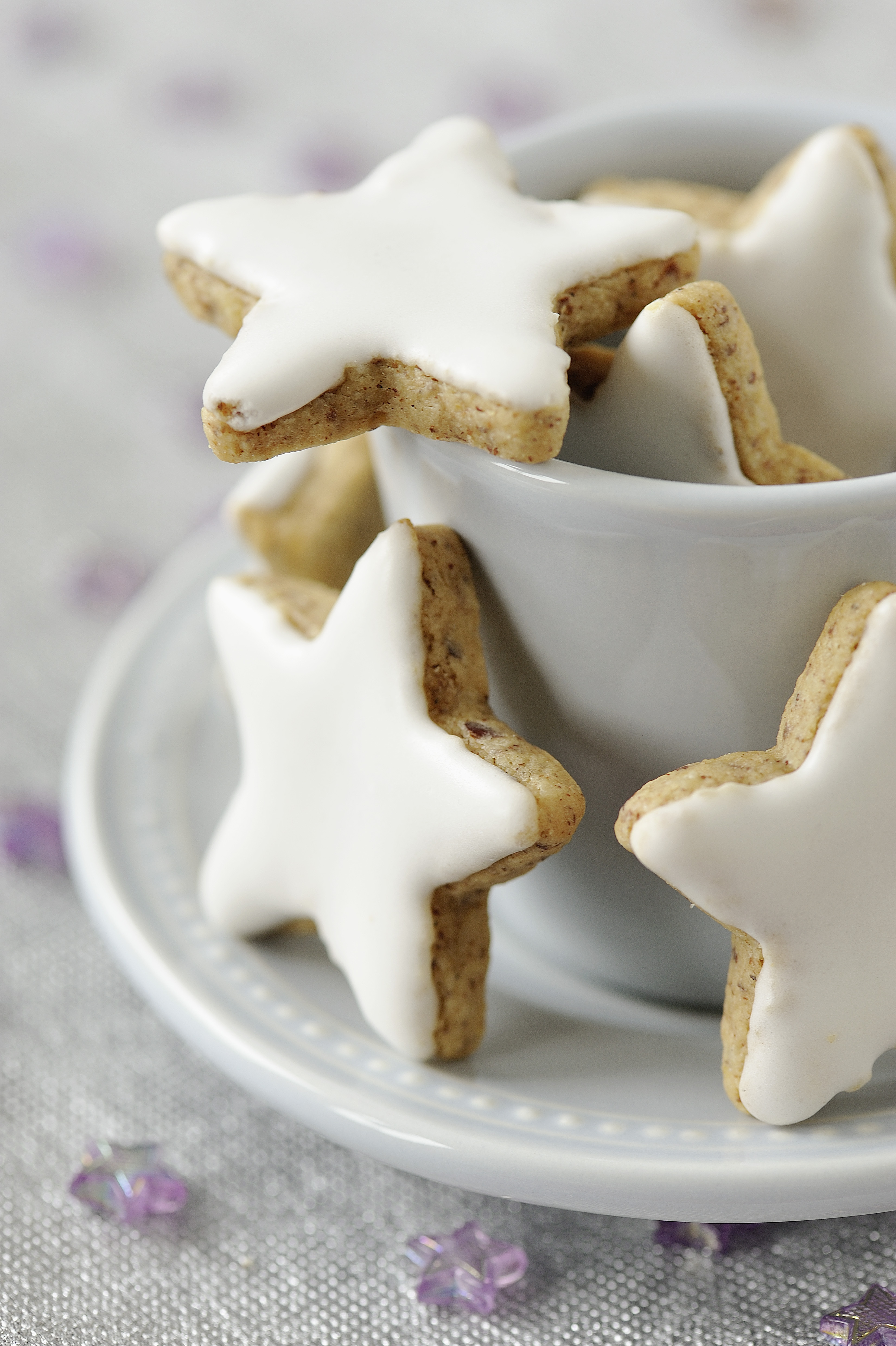 Biscuits de Noël en forme d'étoiles