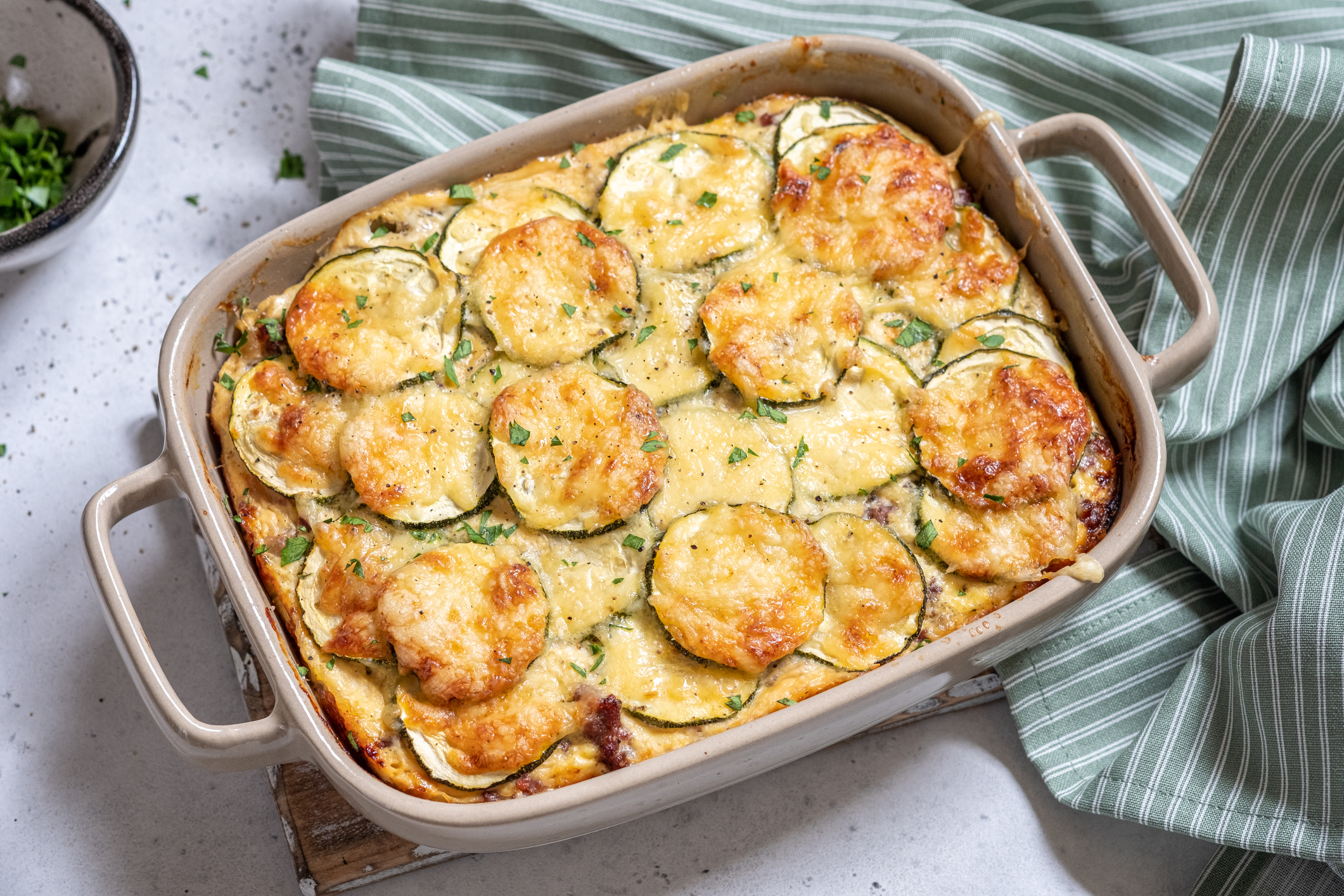 Gratin De Courgettes Chef Etoile Gratiné de courgettes (sans gluten, ni lait)