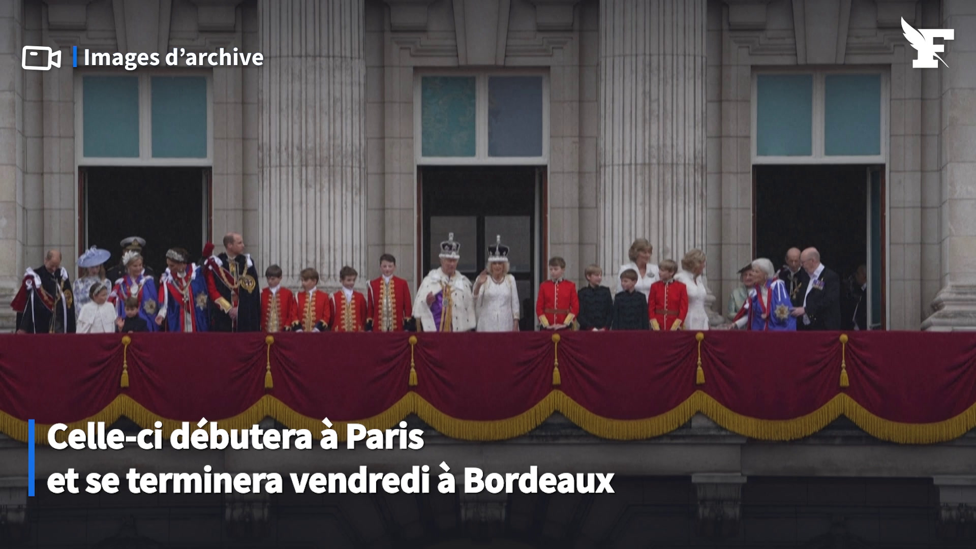 Xavier Niel and Delphine Arnault during the Investiture ceremony