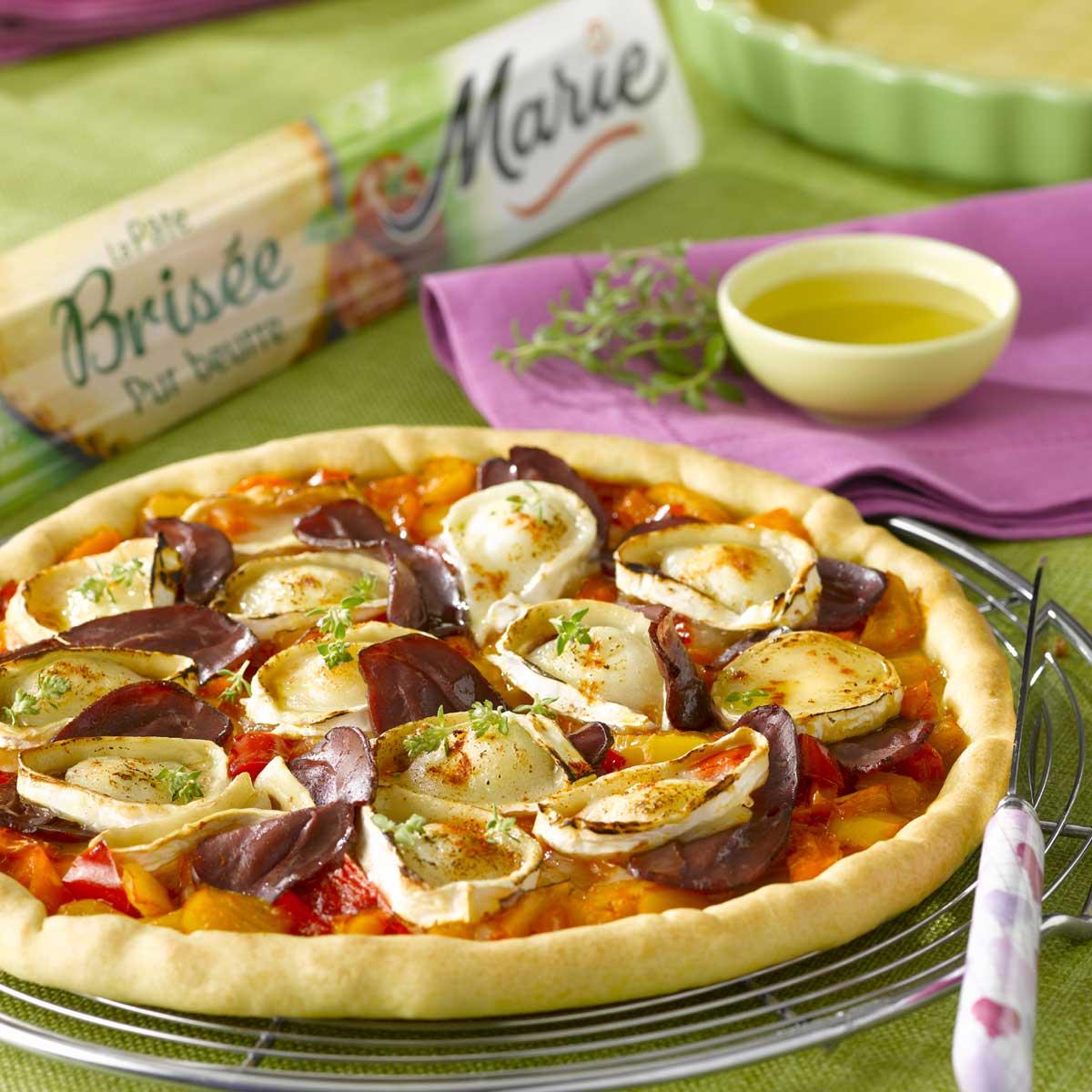 Recette tarte au chèvre miel et magret de canard fumé Cuisine