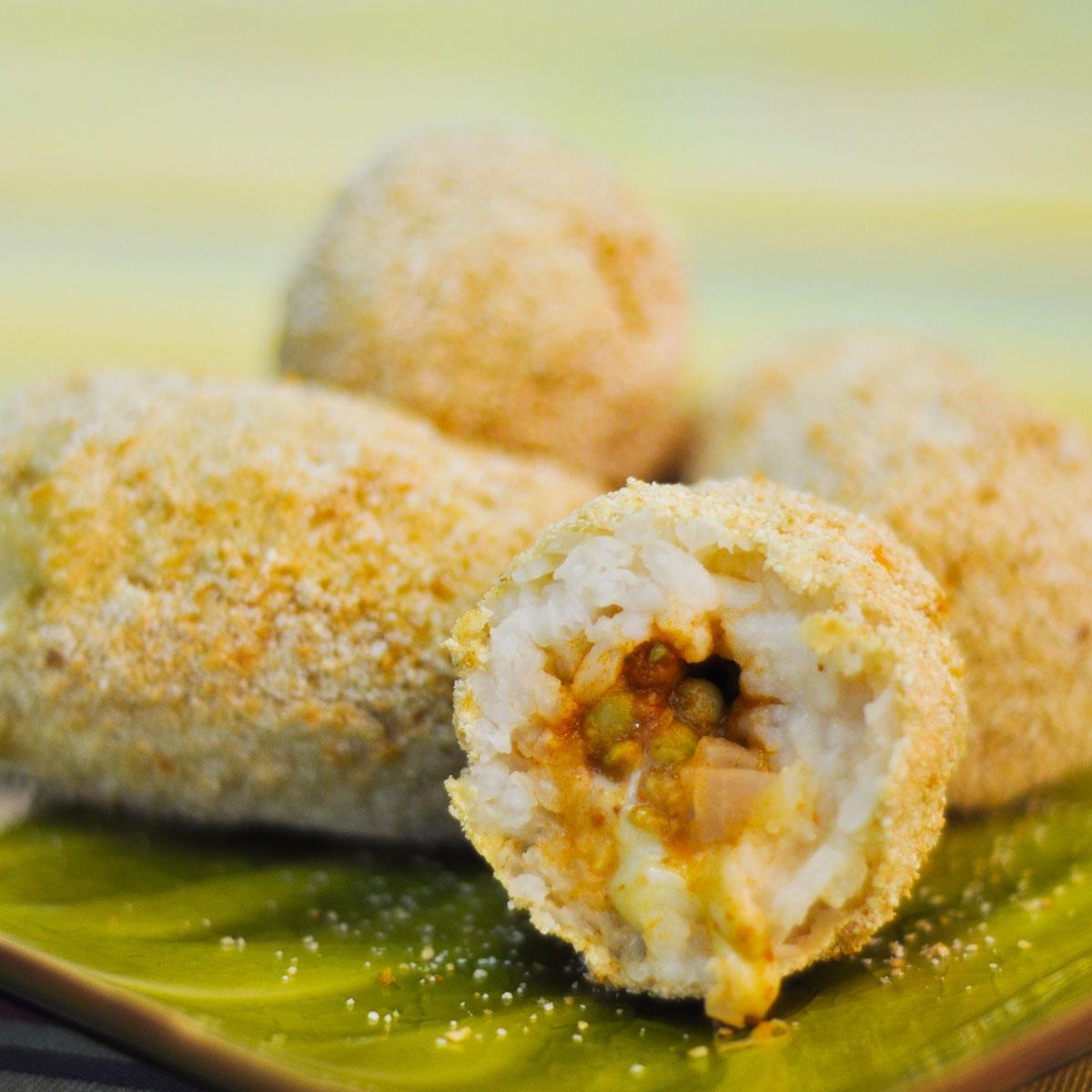 Recette arancini de risotto Cuisine / Madame Figaro