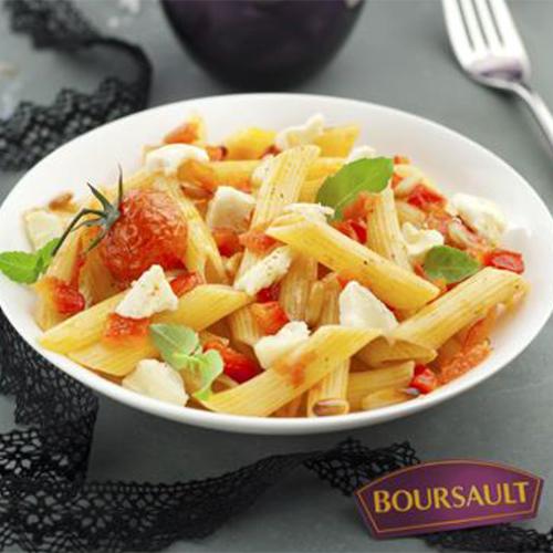 Recette Penne Tomates Poivrons Et Fromage Cuisine Madame Figaro