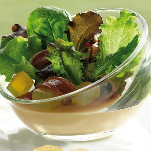 Recette panna cotta de foie gras et gelée de pomme au calvados