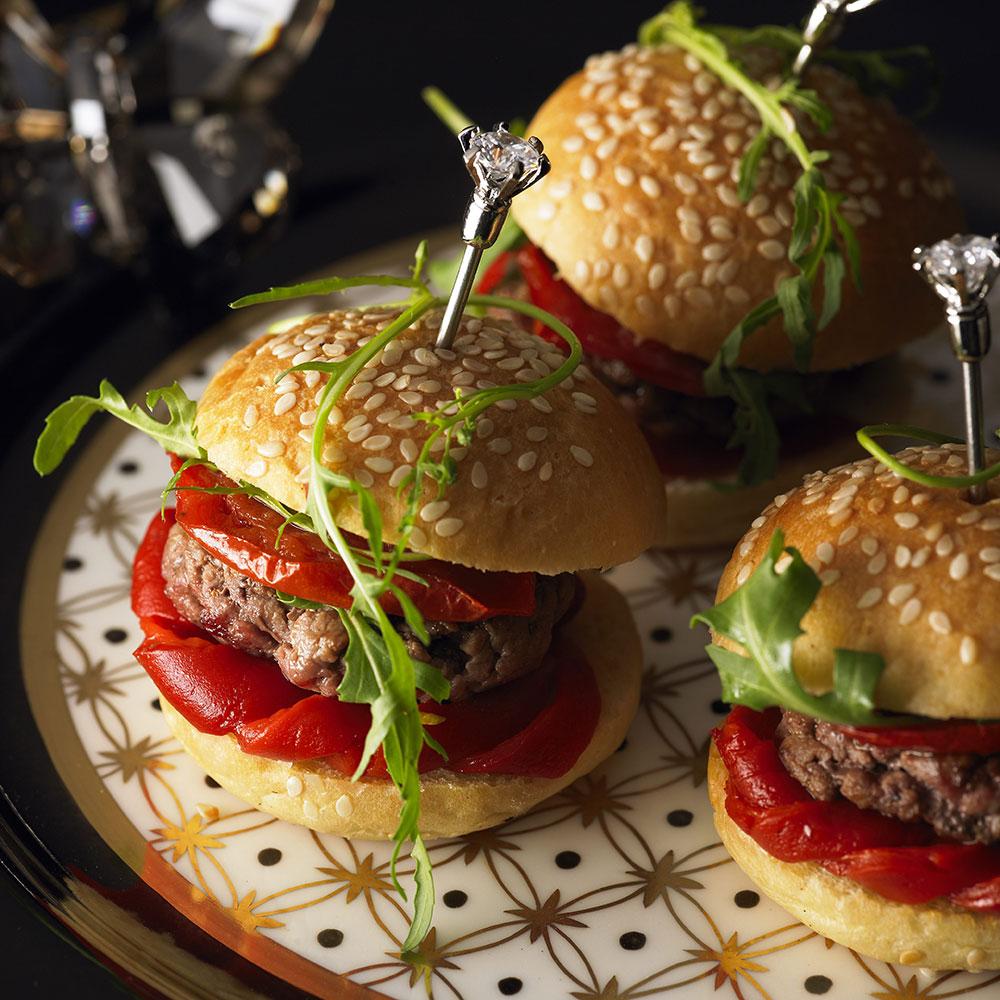 Recette mini burger méditerranée - Cuisine / Madame Figaro