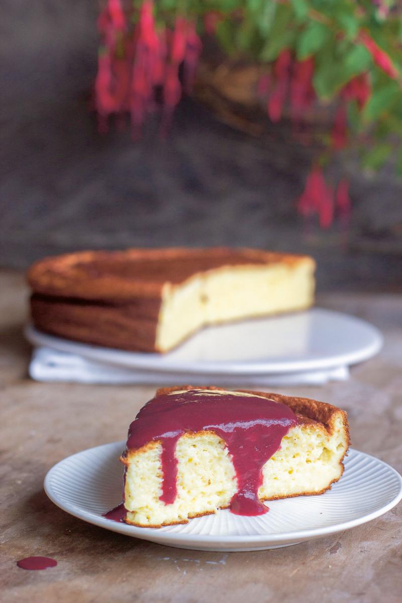 Recette gâteau léger au thermomix et son coulis de fruits rouges