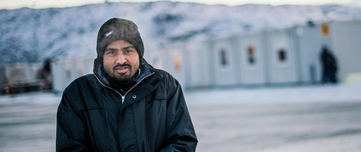 Un migrant pakistanais dans un centre de réfugiés norvégien