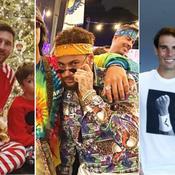 Neymar en hippie, Messi en pyjama, Grosjean en boulanger: le Noël (insolite) des sportifs