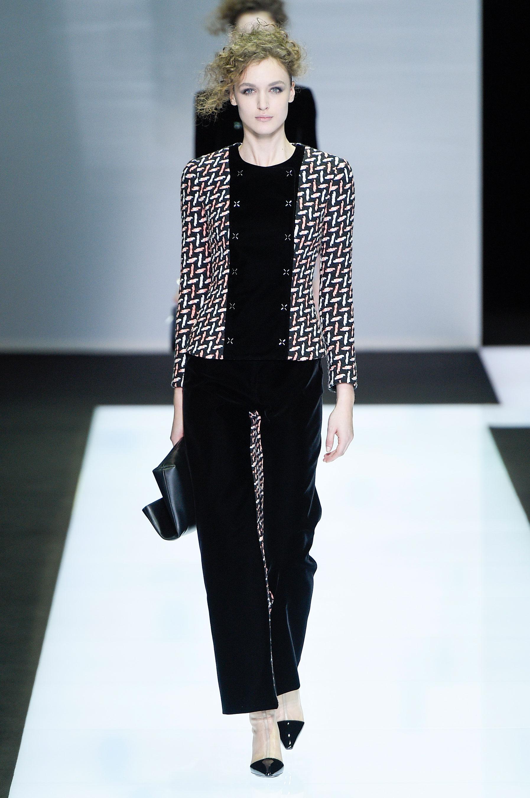 Défilé Giorgio Armani automne,hiver 2016,2017, Milan , Look 29.