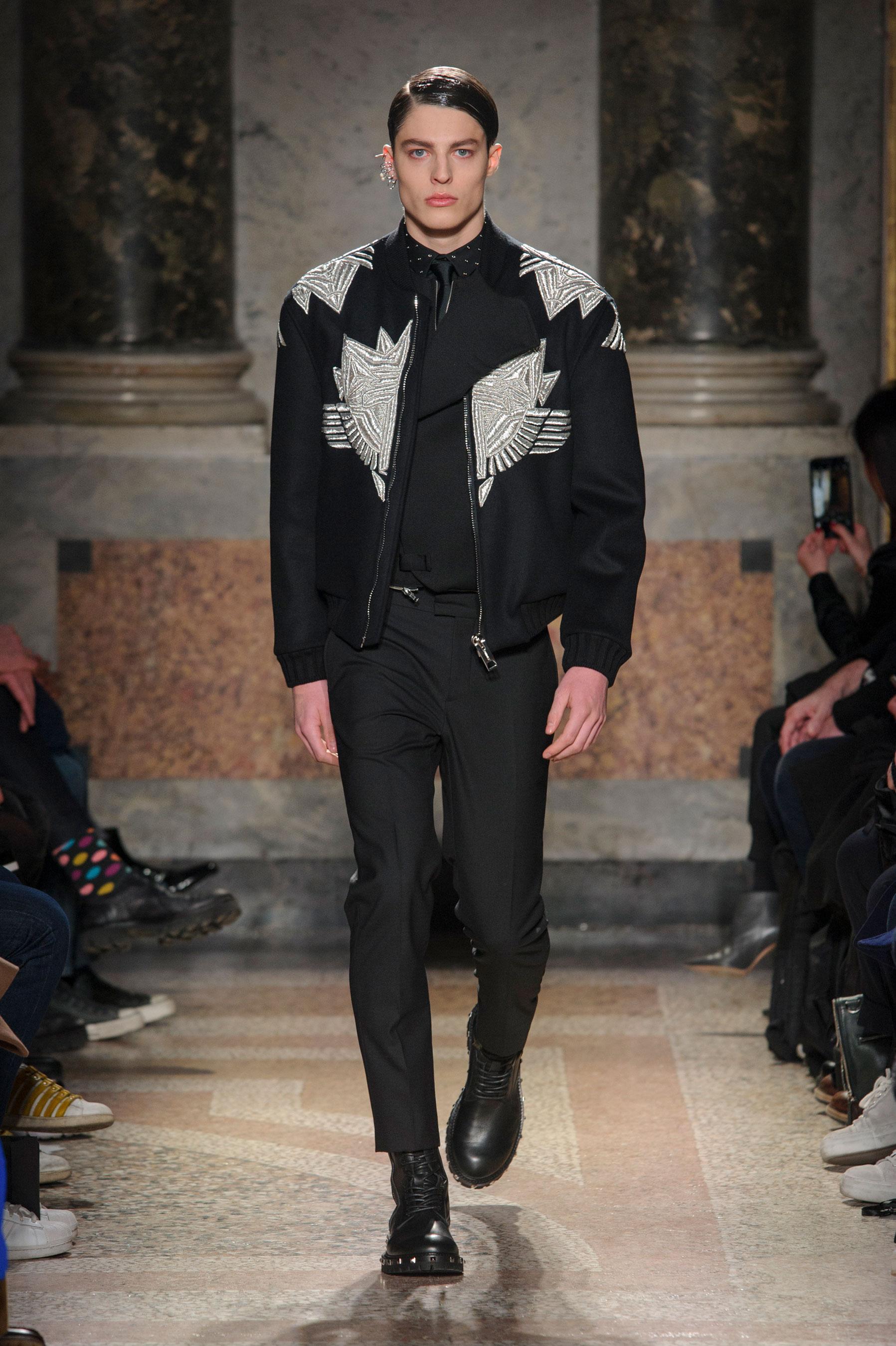 Défilé Les Hommes automne,hiver 2017,2018, Milan , Look 13.