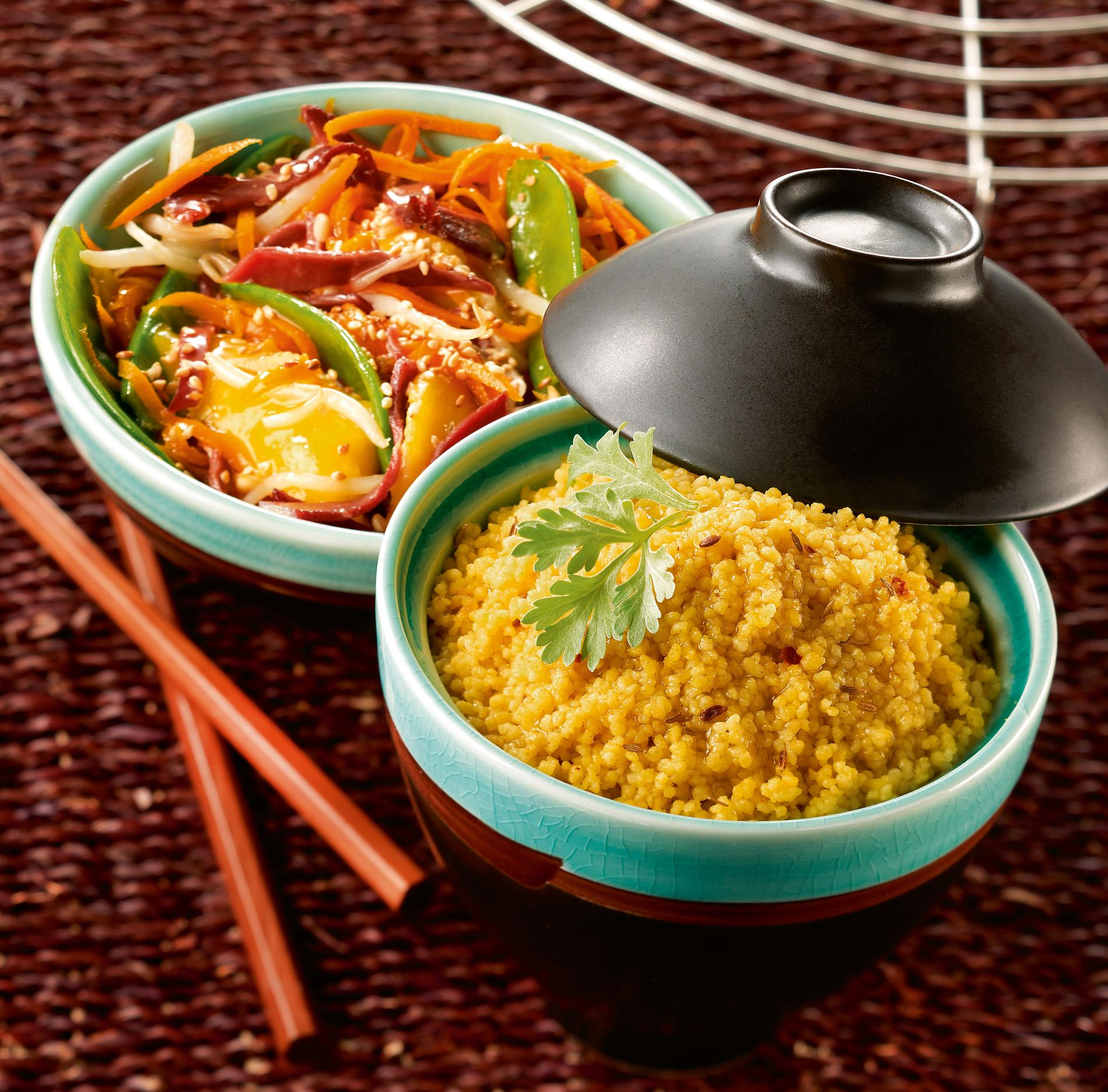 Recette canard épicé et son couscous parfumé aux épices du monde