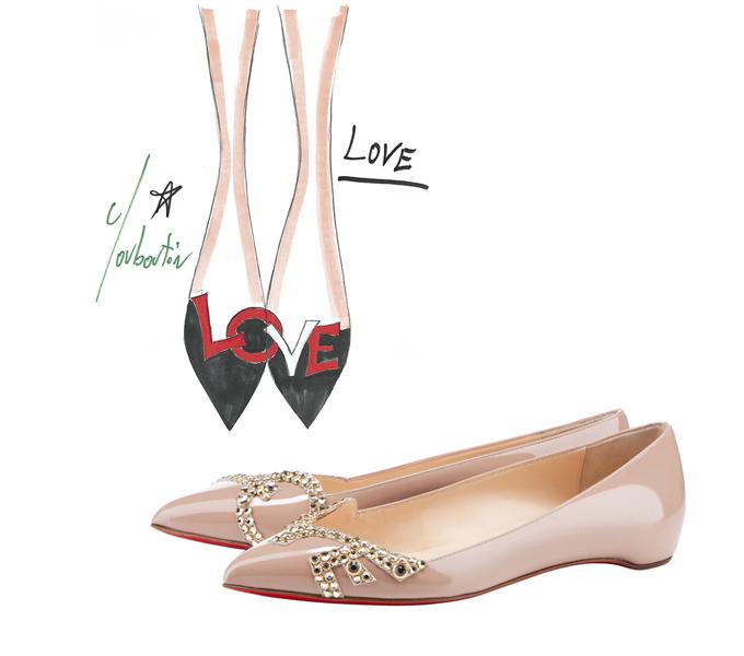 louboutin ballerine