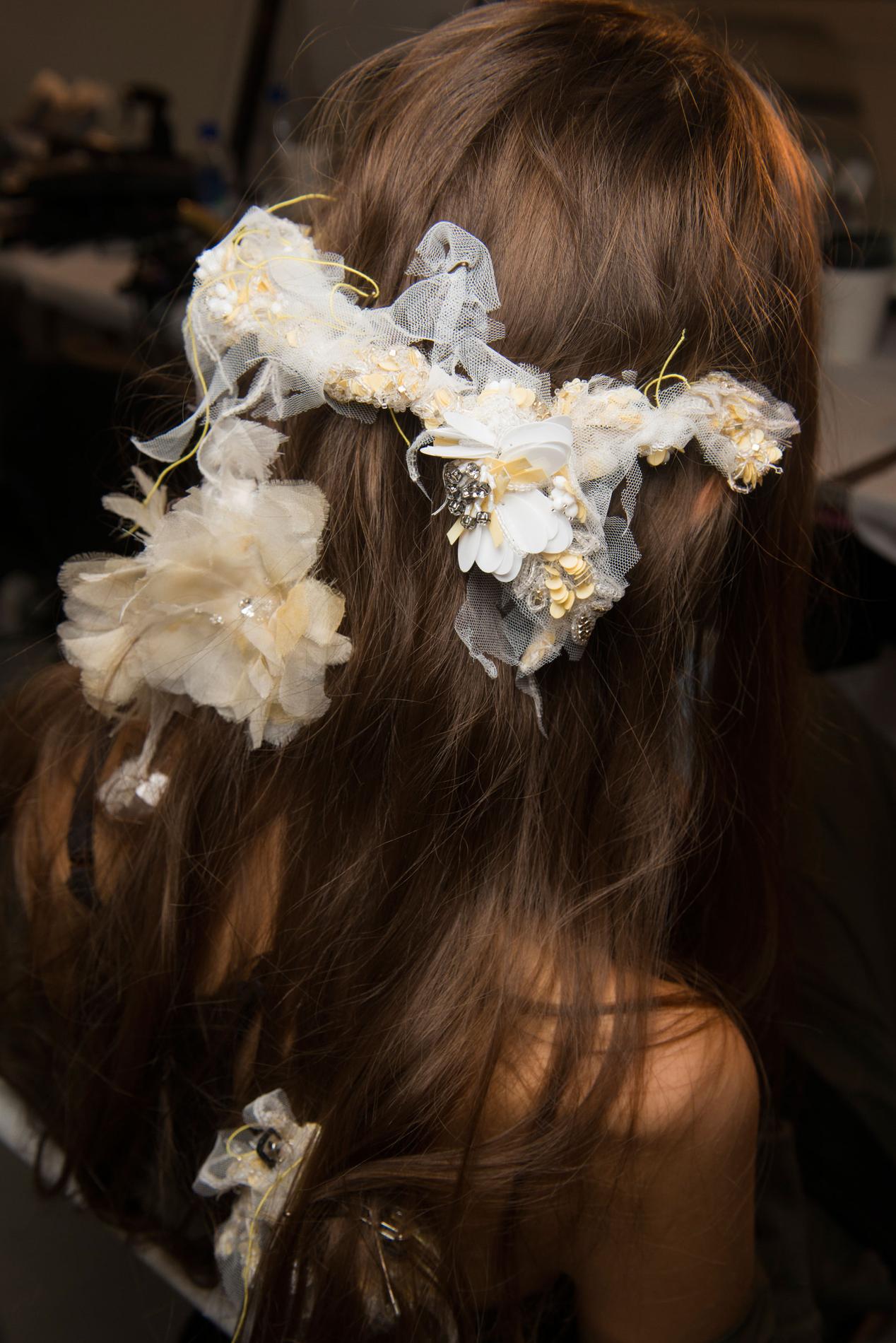 Coiffure mariage , photo 4 Photo Imaxtree Backstage défilé Rodarte printemps,été 2017, New York , Coulisses 29.