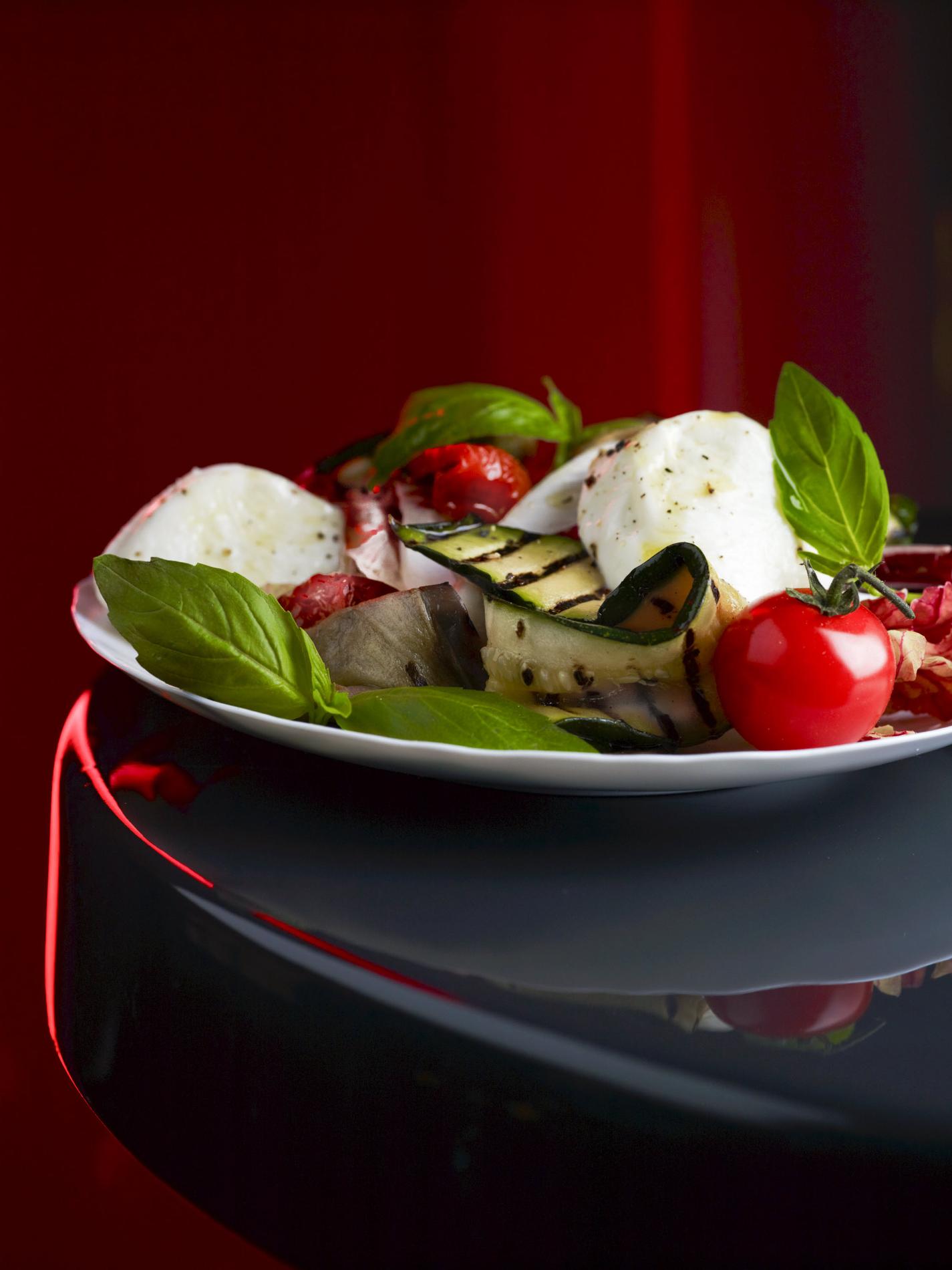 Recette salade de légumes grillés et mozzarella di bufala Cuisine