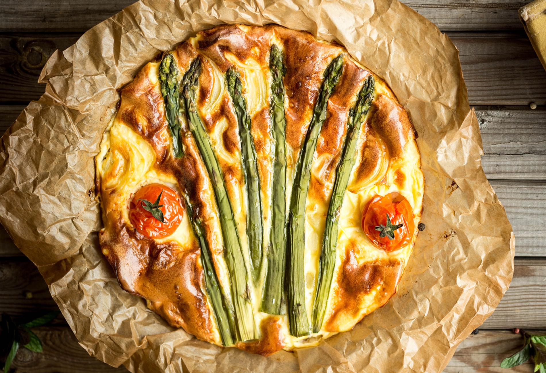 Recette flan d’asperges au parmesan Cuisine / Madame Figaro