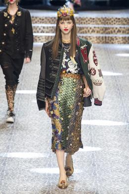 Défilé Dolce & Gabbana automne-hiver 2017-2018, Milan - Look 48.