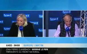 Jean-Pierre Elkabbach à Marine Le Pen : «Vous n'avez pas honte ?»