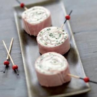 Roulades de jambon au fromage frais