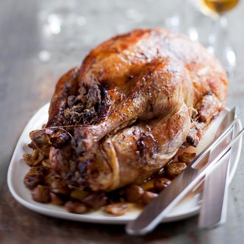 Dinde farcie aux châtaignes