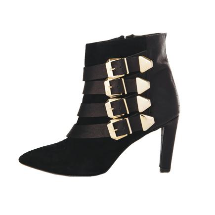 boots femme a boucles