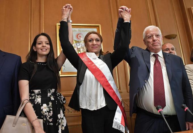 La nouvelle maire de Tunis Souad Abderrahim le 3 juillet 2018