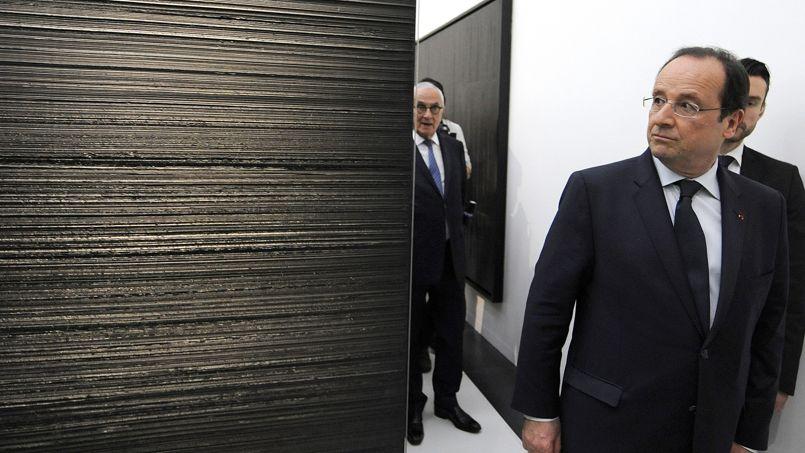 François Hollande à l'inauguration du musée Soulages, le 30 mai 2014.