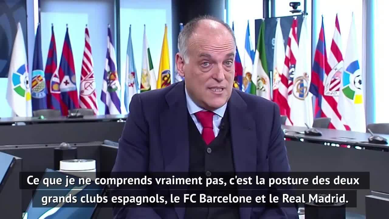 International Tebas Se Paye La Super League Et Tacle Le Real Madrid