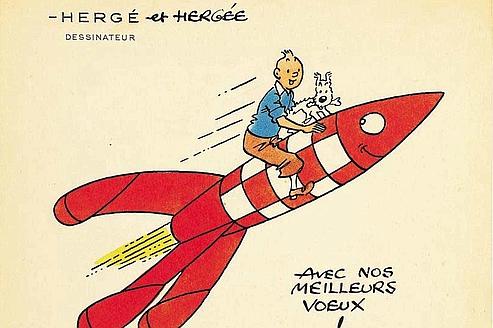 carte anniversaire tintin