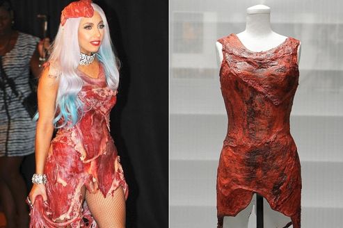 Résultat de recherche d'images pour "lady gaga viande"