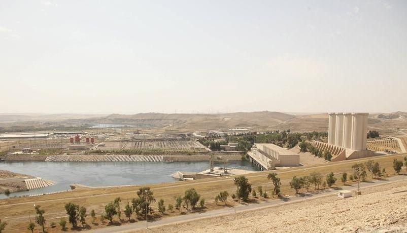 Le barrage de Mossoul, pris par les djihadistes le 7 août 2014, repris par les Kurdes dix jours plus tard.