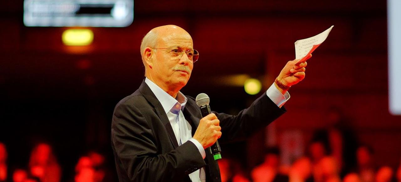 Jeremy Rifkin lors de l'Oracle Modern Business Experience à Paris, le 29 mars dernier. Crédits: Olivier Parcollet