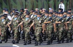 French military during the parade of July 14, 2015.