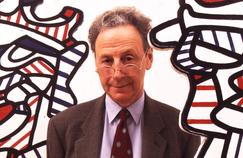 Leslie Waddington before a Dubuffet, one of its historical artists. Photo ©-Custot Waddington Galleries