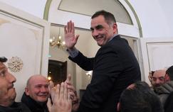 Gilles Simeoni, maire de Bastia, à l'annonce des résultats.