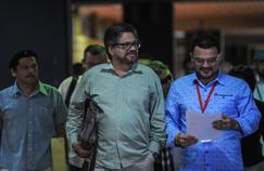 Ivan Marquez, commandant des Farc, à son arrivée au centre de Convention international de La Havane le 12 décembre 2015 pour l'une des dernières réunions de négociation sur le sort des victimes du conflit colombien.