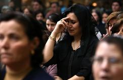 Assemblée syriaque pendant la célébration du Vendredi Saint, le 3 avril 2015 à Erbil.