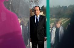 François Hollande, à l'occasion de l'inauguration du monument des Fraternisations, à Neuville-Saint-Vaast, jeudi 17 décembre.