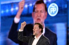 Mariano Rajoy lors d'une réunion électorale à La Corogne, mercredi.