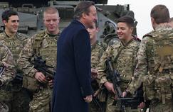 David Cameron sur la base de Northolt à Londres, le 23 novembre dernier.