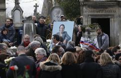 Enterrement de Michel Delpech, au Père-Lachaise, le 8 janvier.