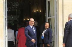 François Hollande et Christiane Taubira à l'Élysée.