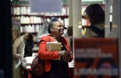 L'ex-ministre de la Justice, Christiane Taubira, dans une librairie de Saint-Germain-des-Prés, le 27 janvier à Paris.