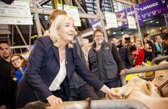 Marine Le Pen, au Salon de l'agriculture, en février 2015.