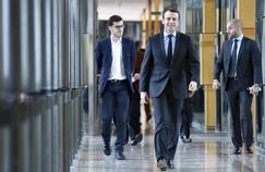 Emmanuel Macron dans son ministère de l'Économie, le 29 janvier à Paris.