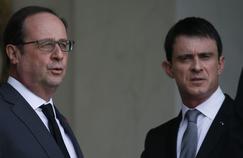 François Hollande et Manuel Valls, le 22 mars 2016 à l'Élysée.