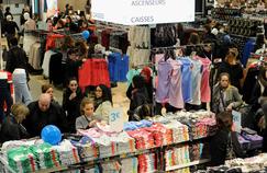 Ouverture de la deuxième boutique française Primark à Dijon, le 3 février 2014.