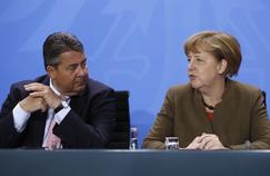 La chancelière Angela Merkel et le vice-chancelier et ministre de l'Economie, Sigmar Gabriel.
